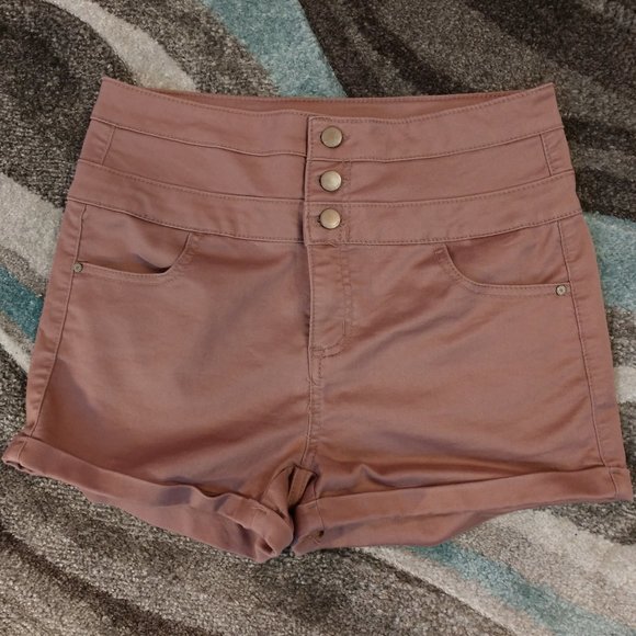 Tinseltown Pants - 3 for $15 Mauve High Waisted Shorts